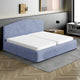 Bed Headboard & Frame Slipcover (King), Comfort Collection – Blue, interior view 1 | Blue