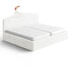 Bed Headboard & Frame Slipcover (King), Comfort Collection – Crisp White, front view | Crisp White