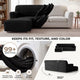 L-Shaped Sofa Slipcover (Left Chaise), Comfort Collection – Black, color swatch | Black