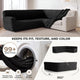 Corner Sofa Slipcover, Comfort Collection – Black, color swatch | Black