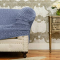 Blue Barrel Chair Slipcover, Microfibra Collection