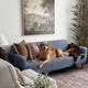 Sofa 3 Seater Slipcover, Comfort Collection – Blue, customer photo | Blue