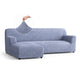 L-Shaped Sofa Slipcover (Left Chaise), Comfort Collection – Blue, front view | Blue