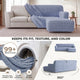 L-Shaped Sofa Slipcover (Right Chaise), Comfort Collection – Blue, color swatch | Blue
