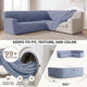 Corner Sofa Slipcover, Comfort Collection – Blue, color swatch | Blue