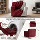 Armchair Slipcover, Comfort Collection – Burgundy, color swatch | Burgundy