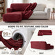 L-Shaped Sofa Slipcover (Left Chaise), Comfort Collection – Burgundy, color swatch | Burgundy