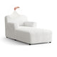 Chaise Lounge Slipcover, Comfort Collection – Crisp White, front view | Crisp White