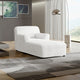 Chaise Lounge Slipcover, Comfort Collection – Crisp White, interior view 1 | Crisp White