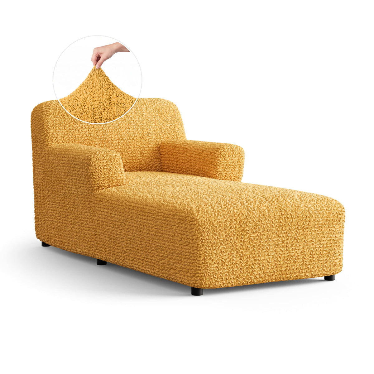 Chaise Lounge Slipcover, Comfort Collection – Mango, front view | Mango