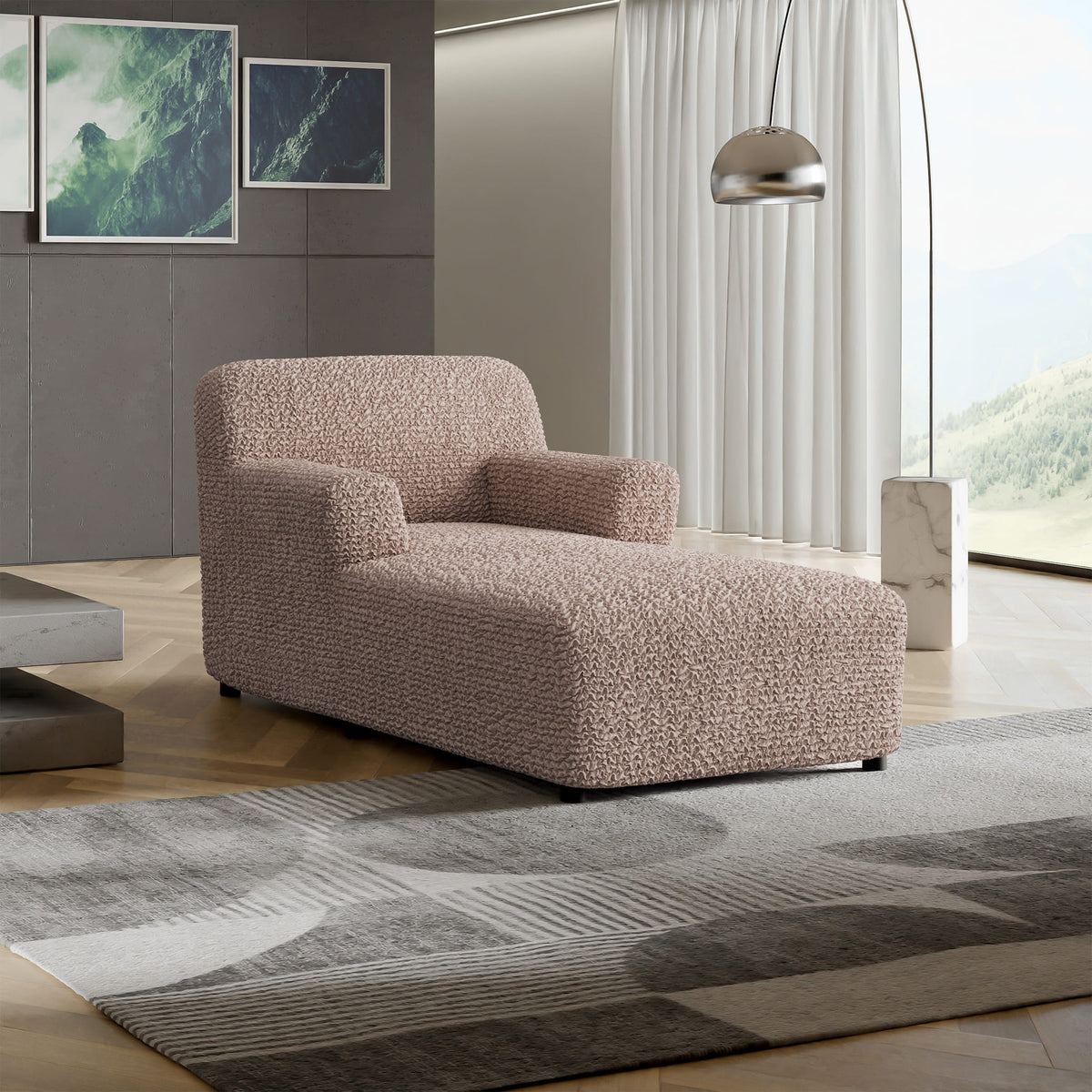 Chaise Lounge Slipcover, Comfort Collection – Soft Taupe, interior view 1 | Soft Taupe