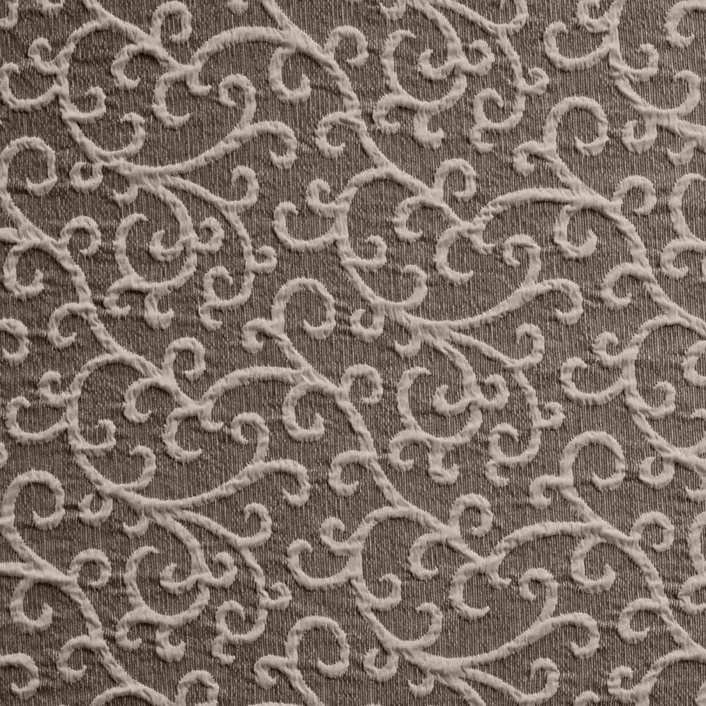 Brown Arabesco Reclining Armchair Slipcover, Jacquard 3D Collection