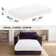 Chaise Cushion Cover, Comfy Seat Collection – Crisp White, size guide | Crisp White