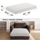 Chaise Cushion Cover, Comfy Seat Collection – Light Grey, size guide | Light Grey