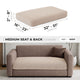 Loveseat Cushion Cover (Deep), Comfy Seat Collection – Macadamia, size guide | Macadamia