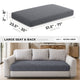 Sofa Cushion Cover (Extra Deep), Comfy Seat Collection – Dark Grey, size guide | Dark Grey