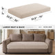 Sofa Cushion Cover (Extra Deep), Comfy Seat Collection – Macadamia, size guide | Macadamia