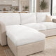 Deep Large Cushion Cover, Comfy Seat Collection – Crisp White, interior view 1 | Crisp White