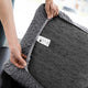 Deep Large Cushion Cover, Comfy Seat Collection – Dark Grey, underside view | Dark Grey