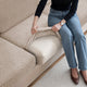 Deep Large Cushion Cover, Comfy Seat Collection – Macadamia, stretch view | Macadamia