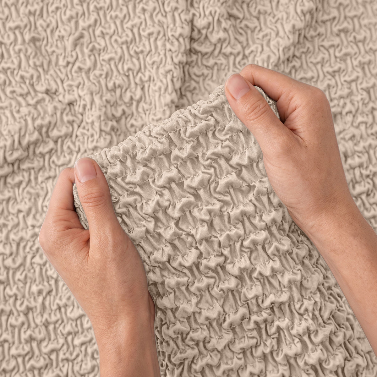 Deep Large Cushion Cover, Comfy Seat Collection – Macadamia, color swatch | Macadamia