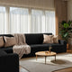Corner Sofa Slipcover, Comfort Collection – Black, interior view 1 | Black