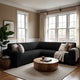 Corner Sofa Slipcover, Comfort Collection – Black, interior view 3 | Black