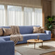 Corner Sofa Slipcover, Comfort Collection – Blue, interior view 1 | Blue