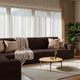 Corner Sofa Slipcover, Comfort Collection – Dark Brown, interior view 1 | Dark Brown