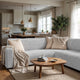 Corner Sofa Slipcover, Comfort Collection – Light Grey, interior view 2 | Light Grey