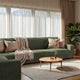 Corner Sofa Slipcover, Comfort Collection – Moss Green, interior view 1 | Moss Green