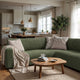 Corner Sofa Slipcover, Comfort Collection – Moss Green, interior view 2 | Moss Green