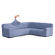 Corner Sofa Slipcover, Embrace Collection – Blue, front view | Blue