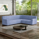 Corner Sofa Slipcover, Embrace Collection – Blue, interior view 1 | Blue