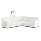 Corner Sofa Slipcover, Embrace Collection – Crisp White, front view | Crisp White