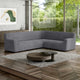Corner Sofa Slipcover, Embrace Collection – Dark Grey, interior view 1 | Dark Grey