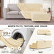 L-Shaped Sofa Slipcover (Right Chaise), Comfort Collection – Cream, color swatch | Cream