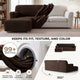 L-Shaped Sofa Slipcover (Left Chaise), Comfort Collection – Dark Brown, side view | Dark Brown