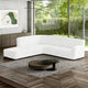 Fullback Support Sectional Sofa Slipcover (Left Chaise), Embrace Collection – Crisp White, interior view 1 | Crisp White