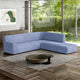Fullback Support Sectional Sofa Slipcover (Right Chaise), Embrace Collection – Blue, interior view 1 | Blue