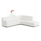 Fullback Support Sectional Sofa Slipcover (Right Chaise), Embrace Collection – Crisp White, front view | Crisp White