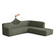 Fullback Support Sectional Sofa Slipcover (Right Chaise), Embrace Collection – Moss Green, front view | Moss Green