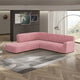 Fullback Support Sectional Sofa Slipcover (Left Chaise), Comfort Collection – Coral Pink, interior view 1 | Coral Pink
