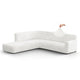 Fullback Support Sectional Sofa Slipcover (Left Chaise), Comfort Collection – Crisp White, front view | Crisp White