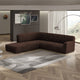 Fullback Support Sectional Sofa Slipcover (Left Chaise), Comfort Collection – Dark Brown, interior view 1 | Dark Brown