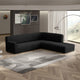 Fullback Support Sectional Sofa Slipcover (Right Chaise), Comfort Collection – Black, interior view 1 | Black