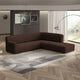 Fullback Support Sectional Sofa Slipcover (Right Chaise), Comfort Collection – Dark Brown, interior view 1 | Dark Brown