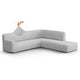 Fullback Support Sectional Sofa Slipcover (Right Chaise), Comfort Collection – Light Grey, front view | Light Grey