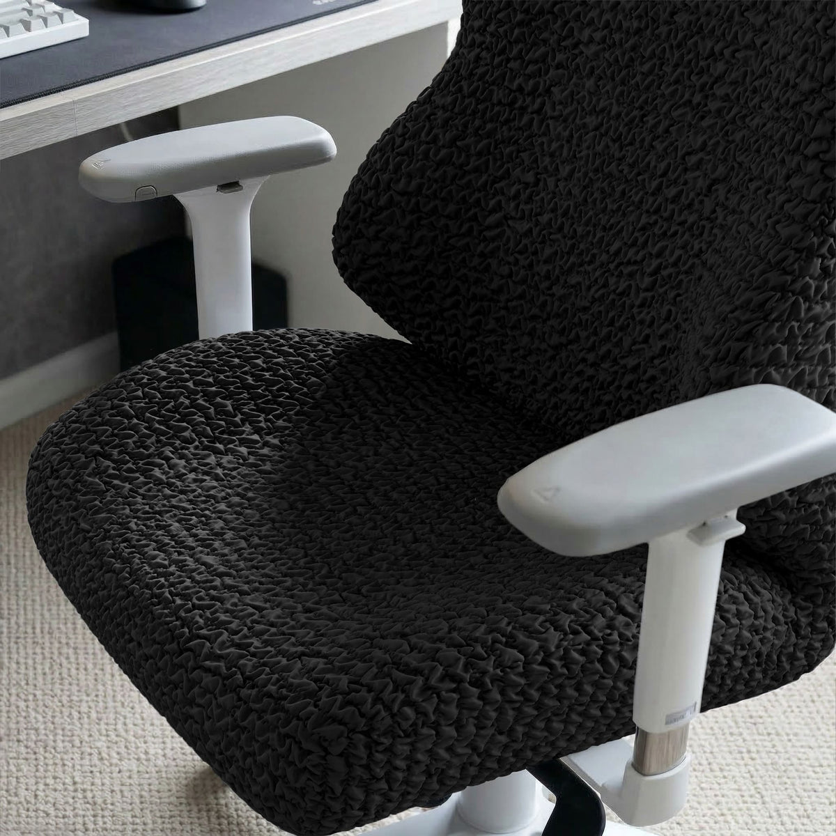 Gaming Chair Slipcover, Comfort Collection – Black, interior view 4 | Black