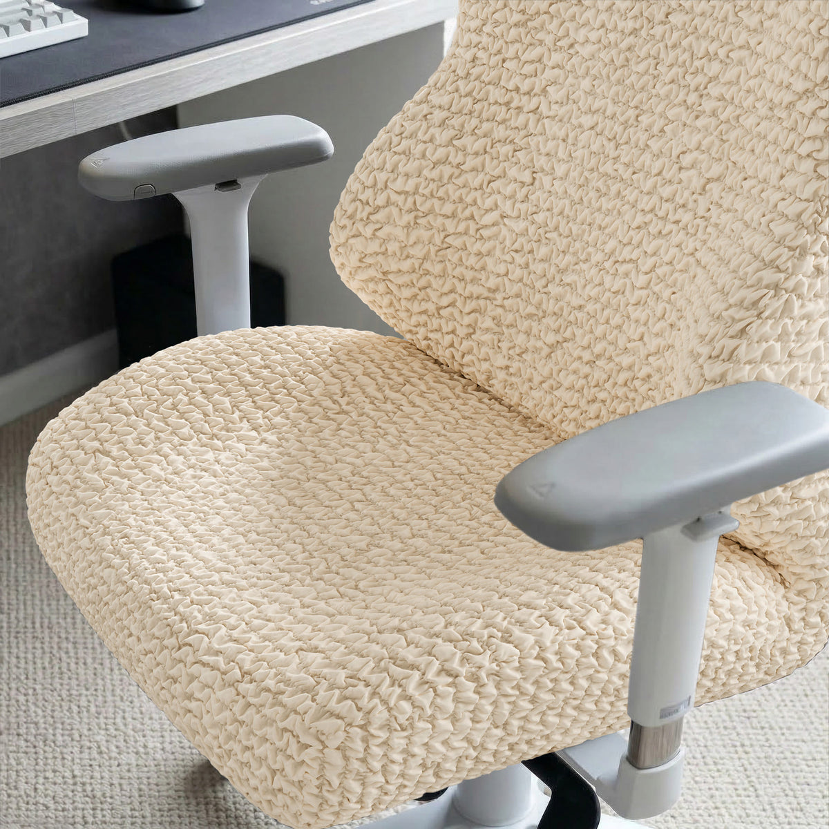 Gaming Chair Slipcover, Comfort Collection – Cream, interior view 4 | Cream